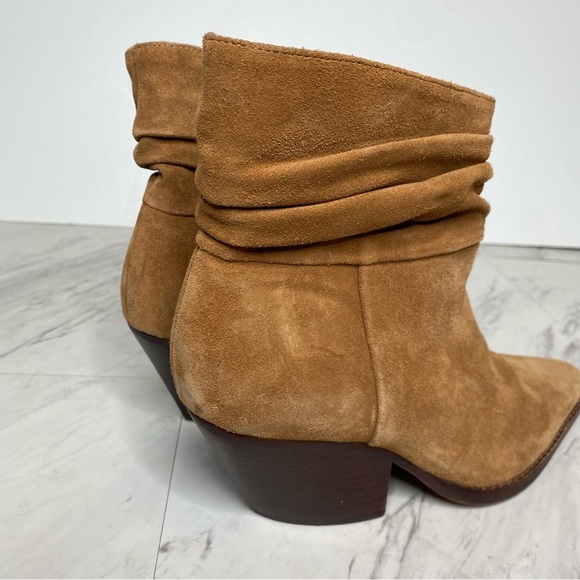 Vince Camuto Nerlinji Brown Suede Bootie 7.5 M - Picture 10 of 15